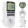 Elektronischer Timer QOLTEC PC0628 mit LCD-Anzeige, 24-Stunden-Countdown