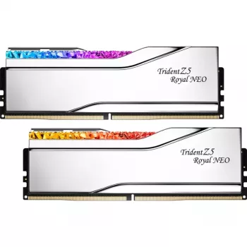 G.Skill Trident Z5 Royal Neo F5-8000J4048G24GX2-TR5NS DDR5 Speicher-Kit 48 GB (2 x 24 GB), 8000 MHz, CL40, Silber