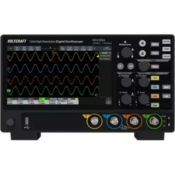 Voltcraft DOV1004 Digital-Oszilloskop 100 MHz 4-Kanal 1,25 GSa/s 50 Mpts 12 Bit (VC-16753920)