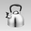 Wasserkocher Maestro MR-1336 1,8 L, Edelstahlgehäuse, schwarzer kühler Griff