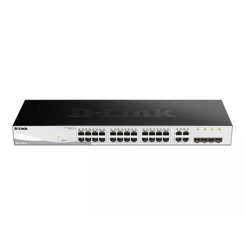 D-Link DGS-1210-28 Managed L2/L2+ 1U Schwarz