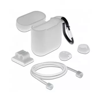 Case DeLOCK Apple AirPods Zubehör-Set weiß