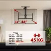 Decken-TV-Halterung MACLEAN MC-109 T VESA 800x400 für 43–86 Zoll Bildschirme, max. Belastung 45 kg