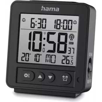 Hama Rhodos Digitaler Wecker Schwarz