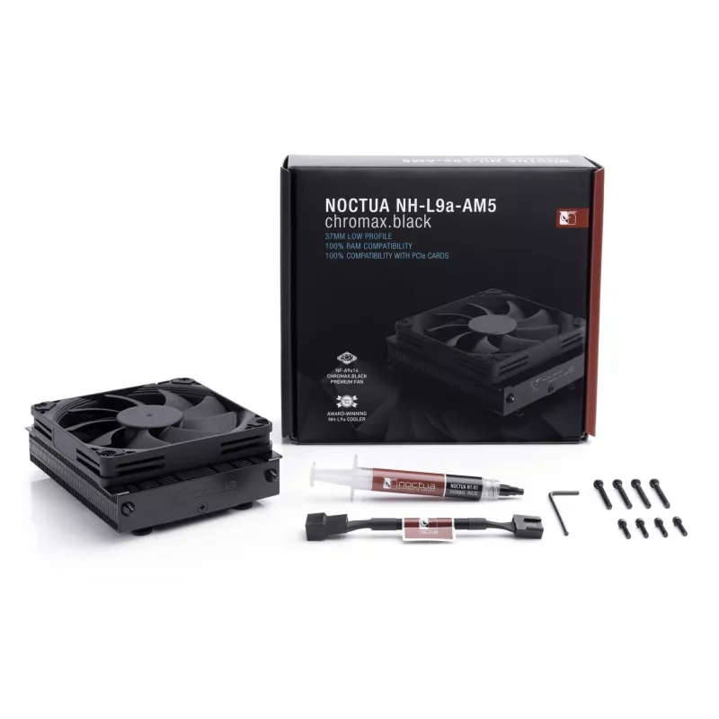 Prozessorkühler Noctua NH-L9A-AM5 CHROMAX.Schwarz 9,2 cm 600-2500 U/min
