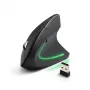 Kabellose Maus ESPERANZA EM133 — ergonomisch für Rechtshänder, 1600 DPI, 6 Tasten, 2,4 GHz USB Nano-Empfänger, 10 m Reichweite, schwarz