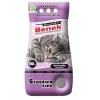 Klumpstreu Super Benek Standard Lavendel 10 l – Bentonit, parfümiert, graue Körner