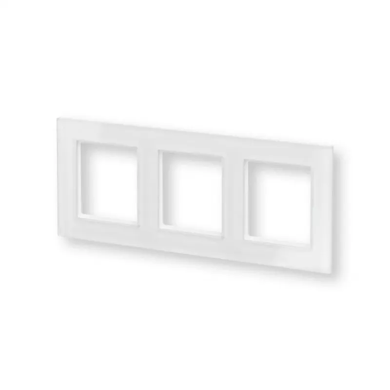 eQ-3 Homematic IP 162147A1 Glasrahmen, 3-fach, Weiß