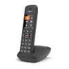 Gigaset C575 Analog/DECT Telefon mit Rufnummernanzeige Schwarz
