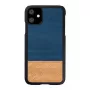 Smartphone-Hülle man and wood für iPhone 11 – Schutzcover in Denim-Schwarz