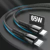 USB-Typ-C-Ladekabel ColorWay CW-CBPDCC040-GR, 65W PD, 1 m, grün