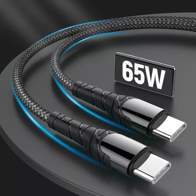 USB-Typ-C-Ladekabel ColorWay CW-CBPDCC040-GR, 65W PD, 1 m, grün