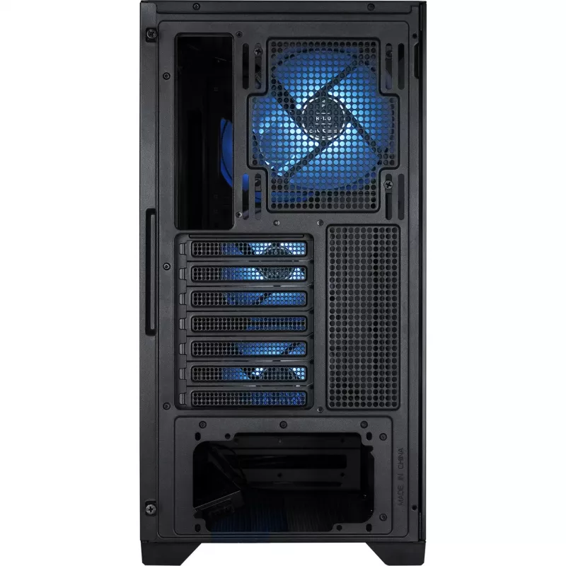 PC-Gehäuse Silentware Flow 110 A-RGB Schwarz — Mid-Tower-Gehäuse, gehärtetes Glas-Seitenpanel