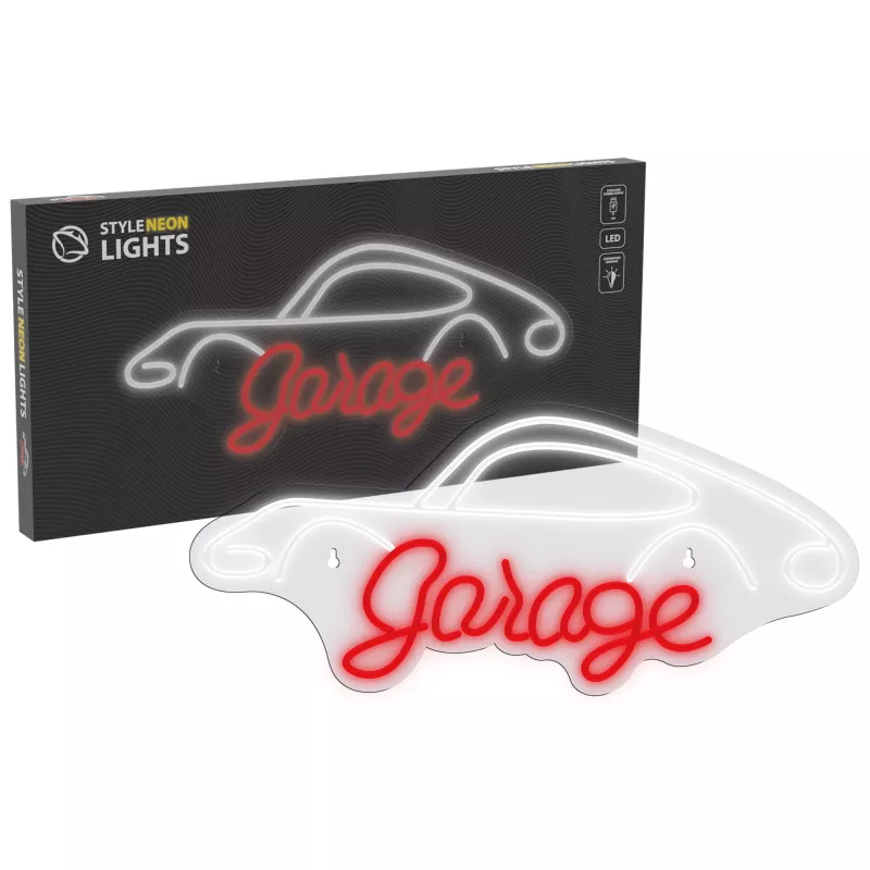 Dekorative Neonleuchte MANTA SNL95WH weiß-rot — zweifarbige Beleuchtung im Neon-Stil