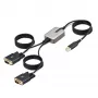 StarTech.com 13ft (4m) 2-Port USB-zu-Seriell-Adapterkabel, austauschbare DB9-Schrauben/Muttern, COM-Retention, USB-A auf DB9 RS232, FTDI, Level-4 ESD-Schutz, Windows/macOS/ChromeOS/Linux – Robuste TPE-Konstruktion