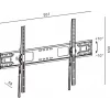 TV-Halterung TB TB-951 für Fernseher bis zu 120 Zoll, max. Belastung 100 kg, VESA 900×600