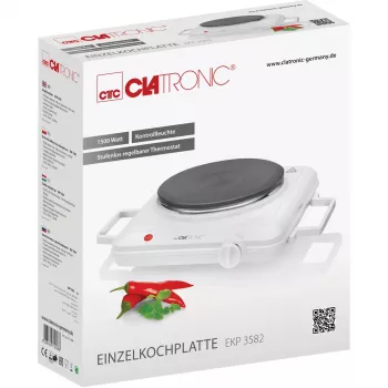 Kompaktes Einzelkochfeld Clatronic EKP 3582, 1 Kochzone, 1500W