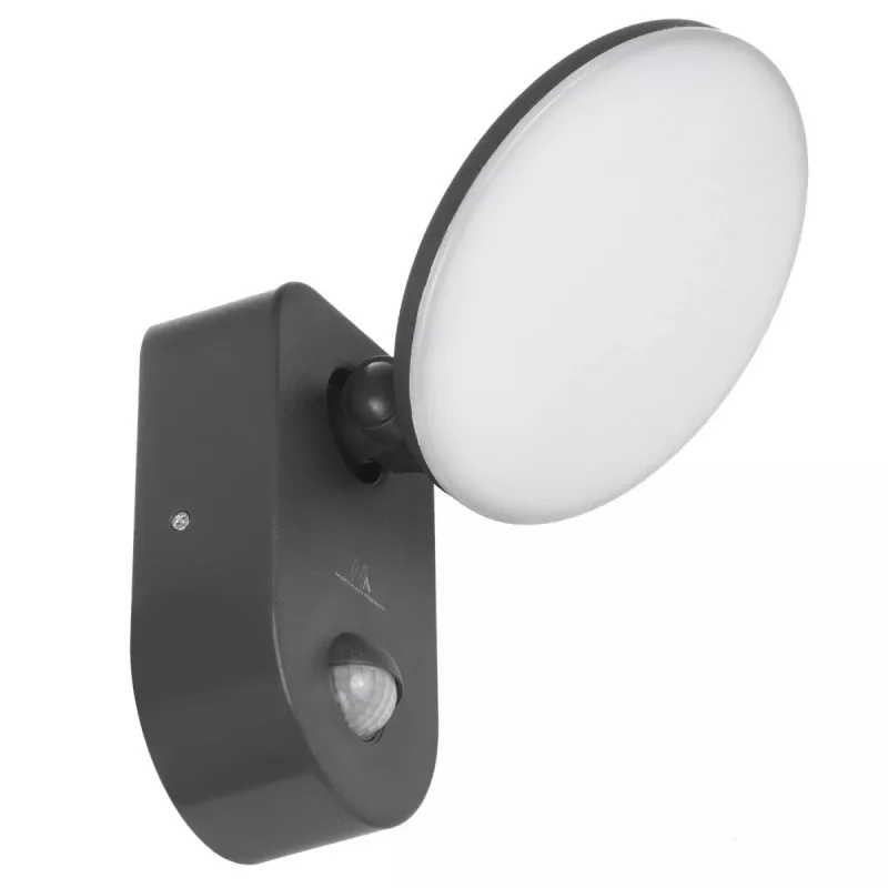 MACLEAN MCE367 Wandleuchte LED mit PIR-Sensor, Außen-Wandleuchte mit Bewegungsmelder