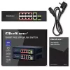 Ethernet Switch QOLTEC 52297 PoE RJ45 mit PoE-Uplink und SFP-Port