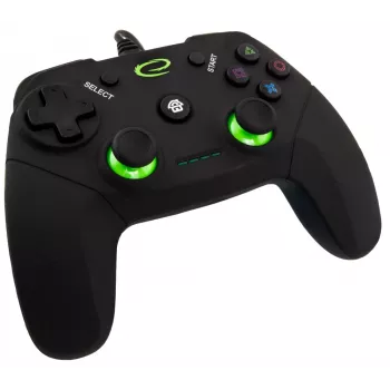 Gamepad ESPERANZA EGG110K kabelgebundenes USB mit Vibration, 12 Tasten, 1,5 m Kabel — für PC und PS3