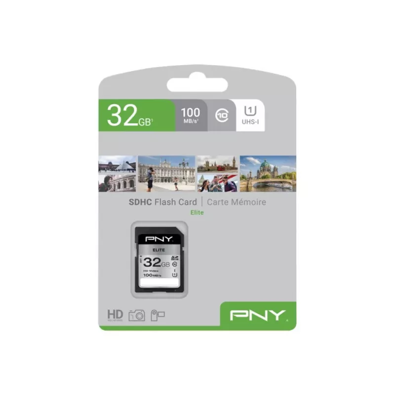 Flash-Speicher PNY 32 GB SDHC UHS-I Class 10 P-SD32GU1100EL-GE