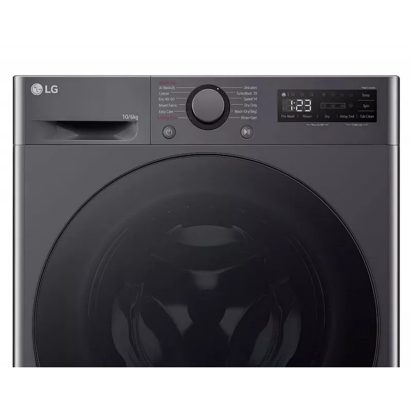 LG F4DR510S2M Waschmaschine mit Trockner 10 kg / 6 kg 1400 U/min Schwarz