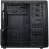 Chassis INTER-TECH B-42 Black Midi Tower, ATX, 2xUSB2.0, Blue LED strip, PSU optional