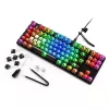 Mechanische Gaming-Tastatur Sharkoon Crystal Shark Schwarz DE mit RGB-Beleuchtung