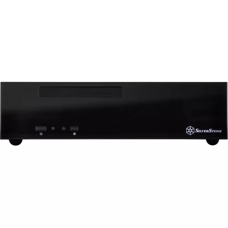 SilverStone MILO ML09 - Desktop - Mini-ITX - ohne Netzteil (SFX12V) - Schwarz - USB/Audio (SST-ML09B)