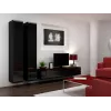 Cama geschlossen Schrank VIGO '180' 180/40/30 schwarz/schwarz glänzend