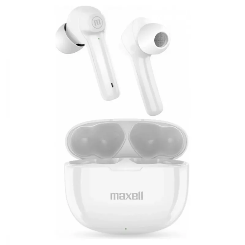 Maxell Dynamic+ kabellose Kopfhörer mit Ladecase Bluetooth weiß