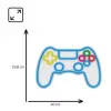 Kabelgebundenes USB-Gamepad MANTA SNL63MT Neon Lights — PC-Controller mit USB-Anschluss