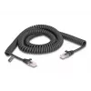 DeLOCK RJ45 Spiralkabel Stecker auf Stecker Cat.5e 3 m schwarz