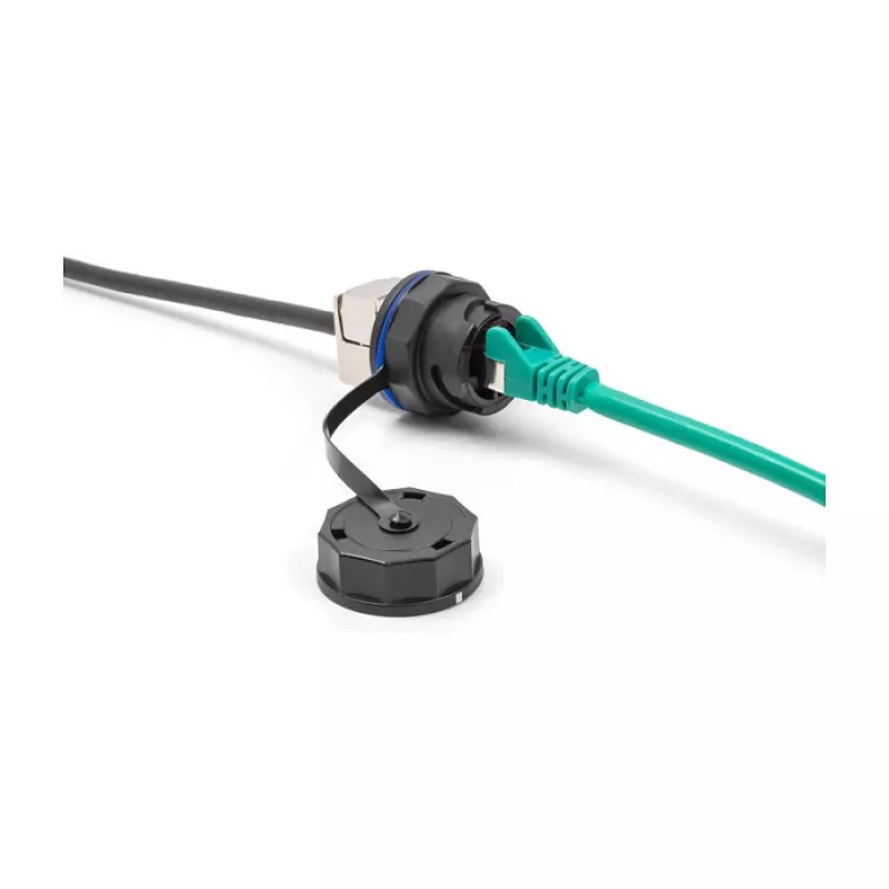 DeLOCK 67050 Schutzkappe für RJ45-Einbaubuchsen, IP68, schwarz