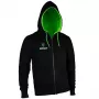 GamersWear SPROUT Basic Zip-Hoodie Größe M Schwarz/Grün