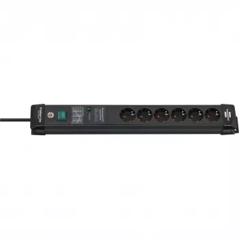 Power Extension Brennenstuhl 1951160402 5m 6 AC Outlets Indoor Schwarz