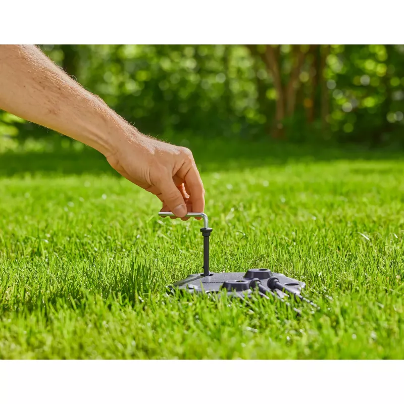 Kreisförmiger Wassersprinkler Gardena 16022-20 Schwarz einstellbare Sprühreichweite