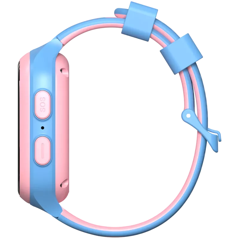 Canyon Kinderuhr ZEFIR KW-49 E-SIM 4G GPS WiFi Video Musik Spiele Englisch lernen, Pink&Blau