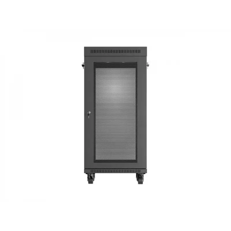 Rack-Schrank LANBERG FF01-6624-23BL 24U freistehend 19 Zoll 600×600 mm IP20 schwarz