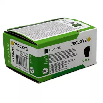 Lexmark 78C2XYE Tonerkartusche 1 Stück Original Gelb