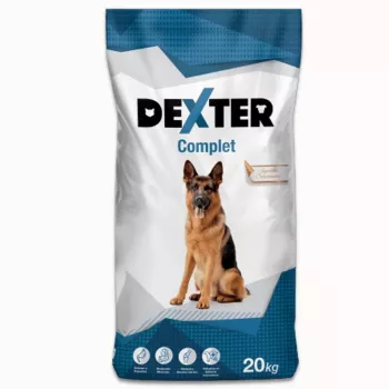 Trockenfutter für Hunde HURTOWNIA KARM Dexter Complete für große Rassen 20 kg, Fleischgeschmack, Protein 21,5%, Fett 7,5%