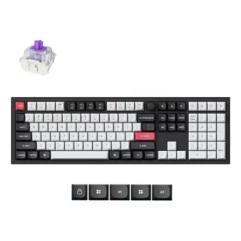 Mechanische Tastatur Keychron Q6H-M1 Wireless RGB Carbon Schwarz