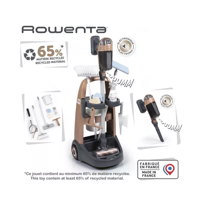 Putz-Trolley Rowenta + Staubsauger