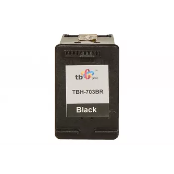 Print, Cartucce, Ink HP DJ D730/F735 Schwarz wiederaufbereitet TBH-703BR (HP Nr. 703 CD887AE)