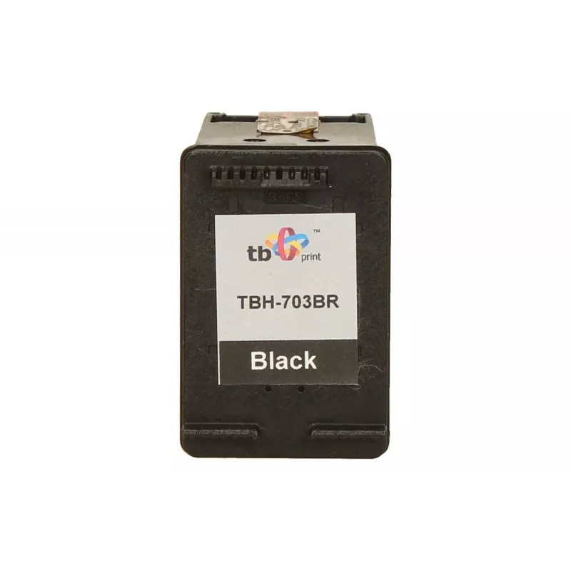 Print, Cartucce, Ink HP DJ D730/F735 Schwarz wiederaufbereitet TBH-703BR (HP Nr. 703 CD887AE)