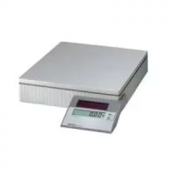 MAULparcel S Solar Paketwaage, Tragkraft: 50 kg, Farbe: Grau Wiegeplatte: (B)30 x (H)30 cm (17450-82)