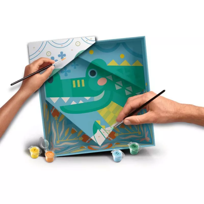 Ravensburger Malset CreArt Do it together – Krokodil (Gemeinschaftsmalset für Kinder)