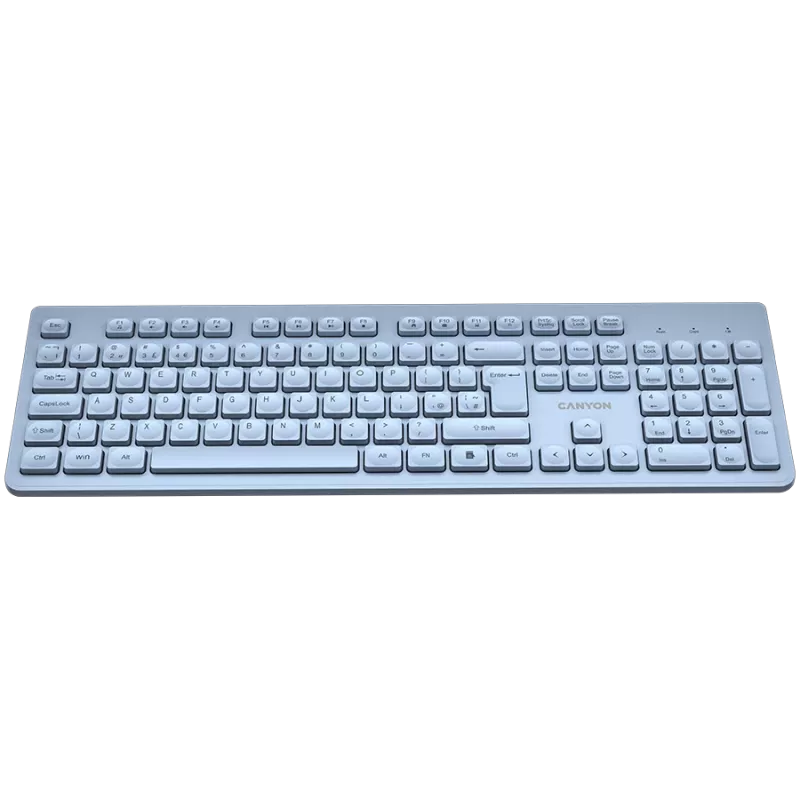 CANYON Tastatur HKB-W01 UK/US AAA Wireless Blau