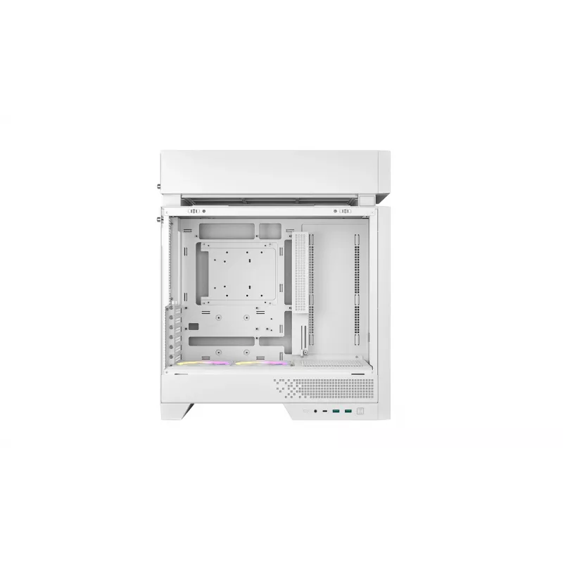 PC-Gehäuse DeepCool CL660 WH Weiß — ATX/Micro-ATX/Mini-ITX, gehärtetes Glas, unterstützt ATX/PS2/SFX/SFX‑L Netzteile