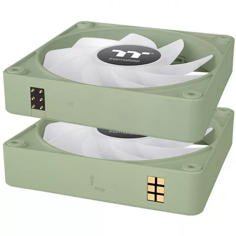 Thermaltake CT140 EX Reverse ARGB 140mm Lüfter 3er-Pack - Matcha-Grün